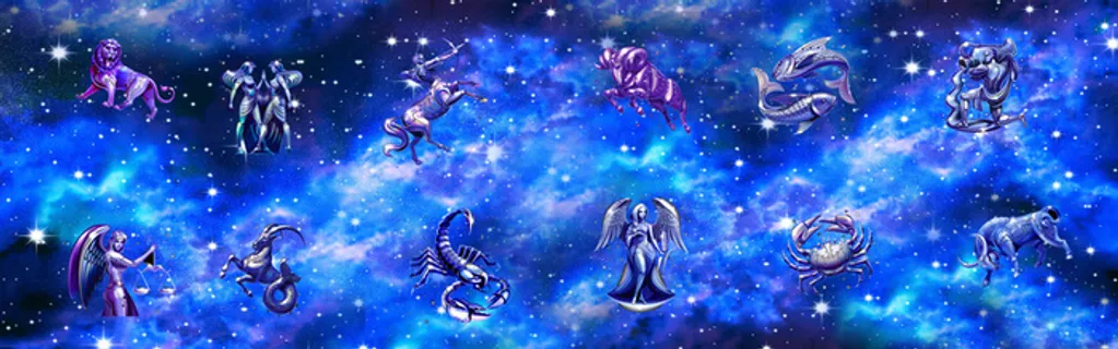 星座电视墙背景素材高清