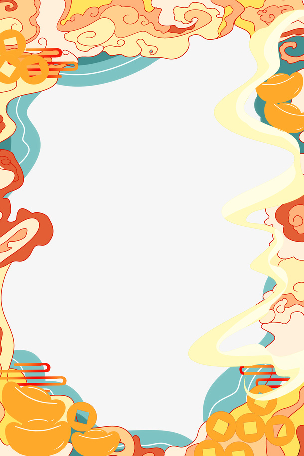 国潮装饰边框元素10免抠