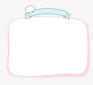 卡通产品内容边框免抠