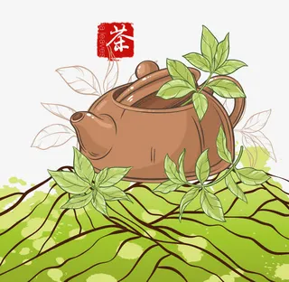 新茶茶壶免抠