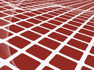 红色几何透视背景素材