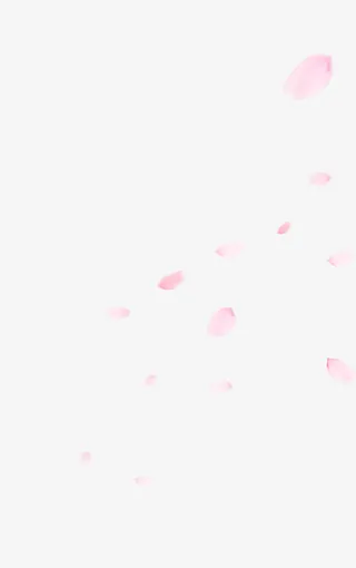粉红色花瓣创意免抠