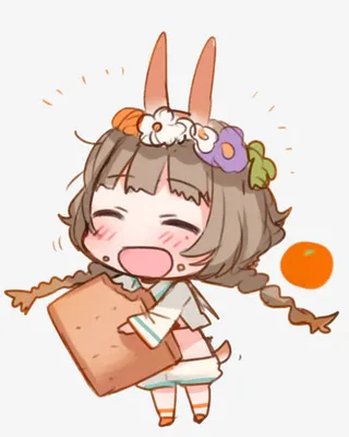 吃饼干的女孩图片素材免抠