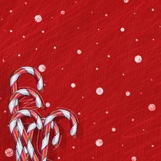 红色圣诞模板免抠