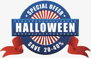 万圣节标签设计免抠