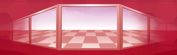 2017元旦创意几何红色海报背景高清