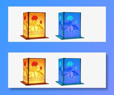 孔明灯图案免抠节日元旦/春节/元宵元素