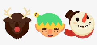 圣诞头像素材免抠