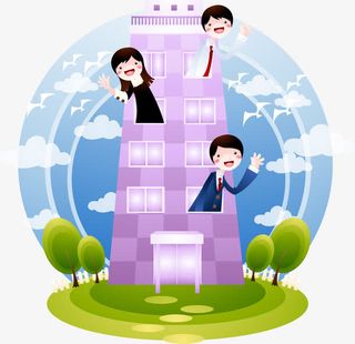 写字楼里面的商业人士免抠