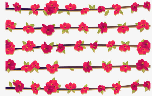 矢量梅花底纹免抠