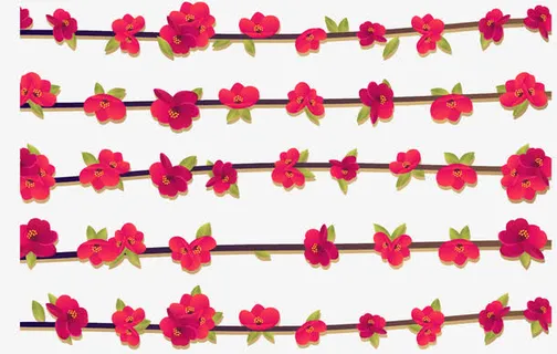 矢量梅花底纹免抠