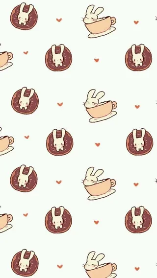 可爱图案花纹背景免抠