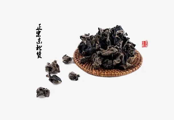 篮子中的木耳素材图片免抠
