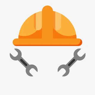 黄色安全帽背景装饰