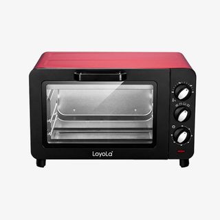 红色电烤炉烤箱设计免抠