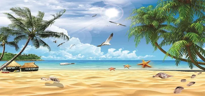 海滩风景高清