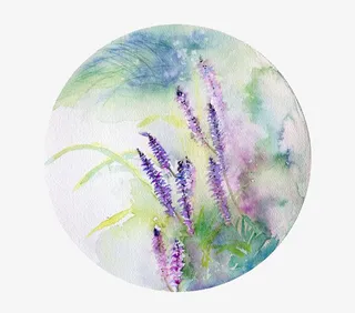 圆形鲜花装饰免抠