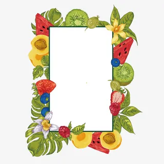 水果边框矢量素材免抠