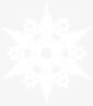 扁平手绘风格白色的雪花效果免抠