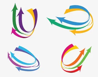 动感箭头图标免抠