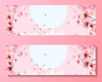 樱花浪漫粉色海报背景高清