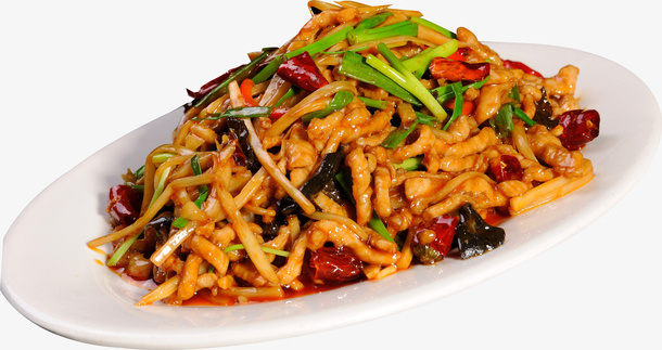 鱼香肉丝png免抠