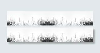 简约草地个性简历免抠