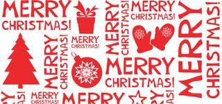 圣诞红色文字礼物背景高清