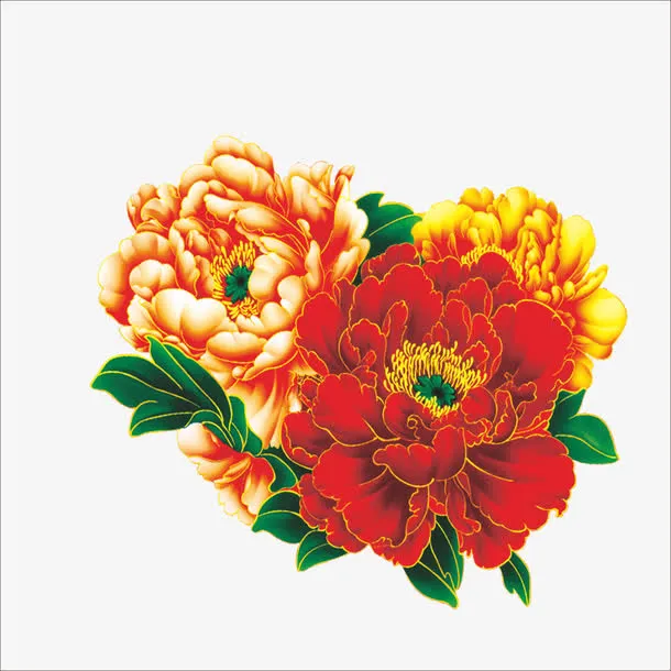 牡丹花免抠