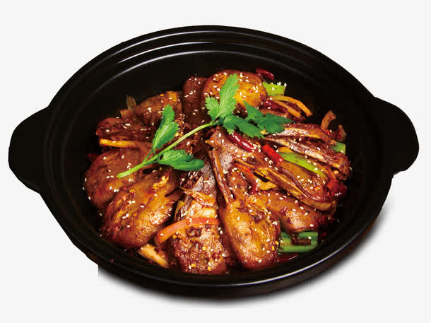 干锅鸭头免抠