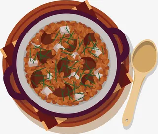 煲仔饭矢量图免抠