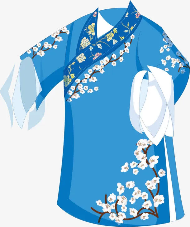 服装中国风式构图免抠