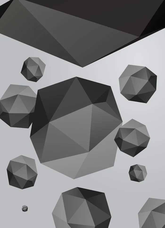 创意现代感3D立体几何海报封面背景高清