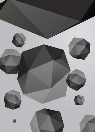 创意现代感3D立体几何海报封面背景高清