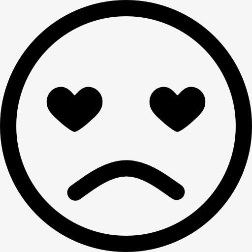 悲伤的爱的表情图标免抠