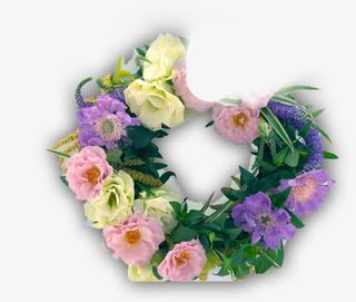 卡通春天花朵草地免抠