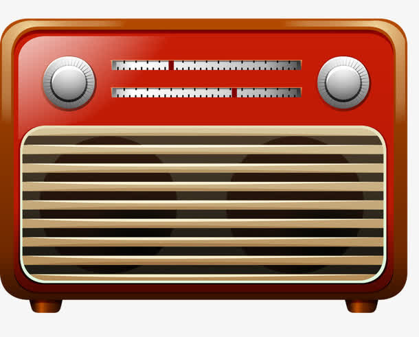 老式收音机免抠