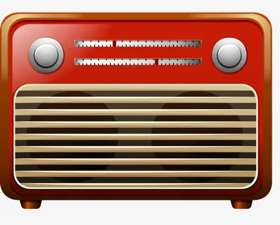 老式收音机免抠