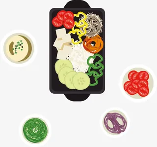 铁板烧矢量免抠