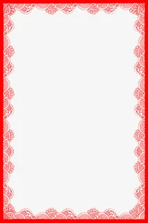 红色年春节边框免抠