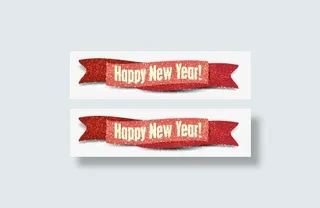 圣诞节海报主题深红装饰免抠