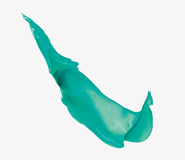 蓝色靓丽水彩设计免抠