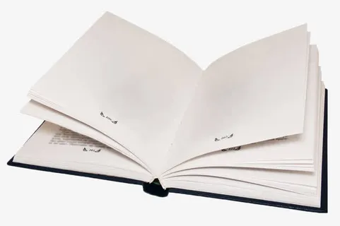 空白翻开的书本免抠