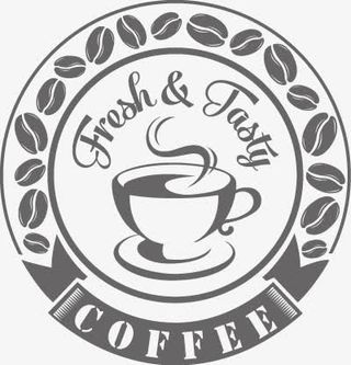 咖啡标签图片免抠