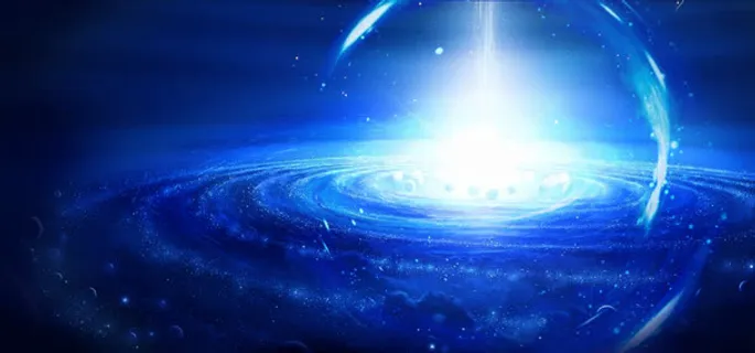 蓝色科技蓝光光盘网站星空背景banner免抠