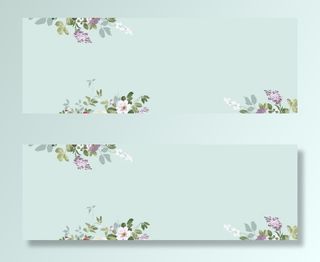 清爽花开似锦海报背景免抠