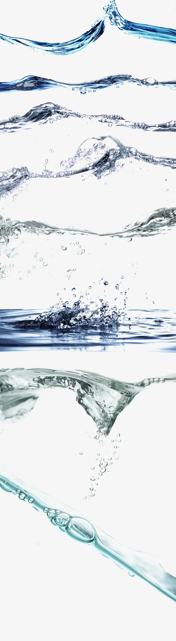 透明的水流水面免抠