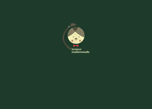 绿色卡通小人壁纸免抠