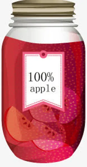 瓶子里的水果蔬菜免抠