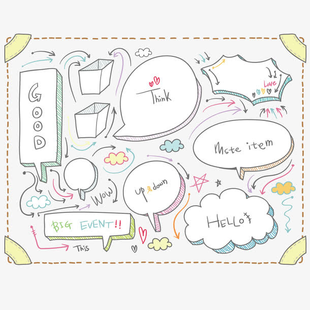线框矢量互联网素材免抠